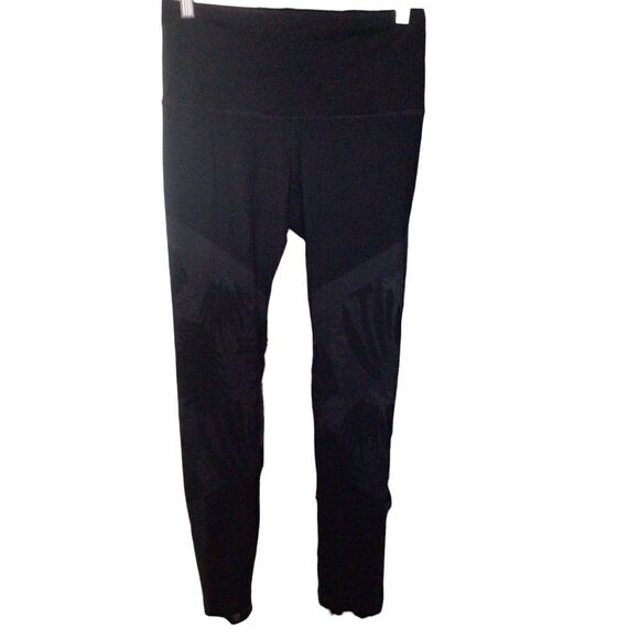 Woman’s‎ Black Prana Beachy Print Leggings Size Medium - Picture 1 of 11